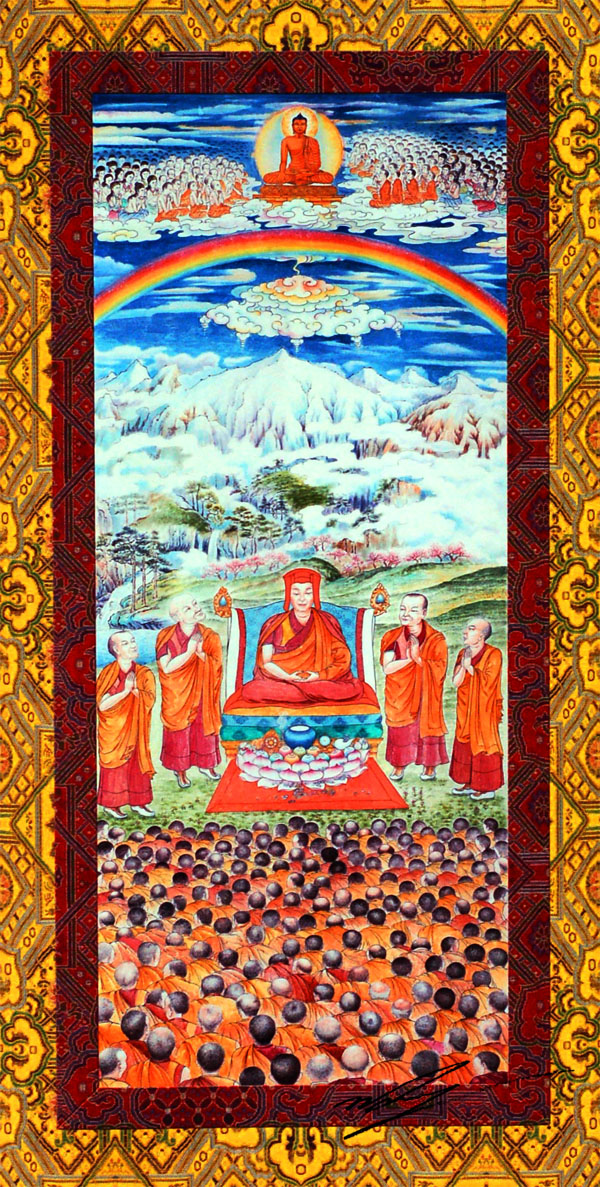 Gampopa painting by Karmapa