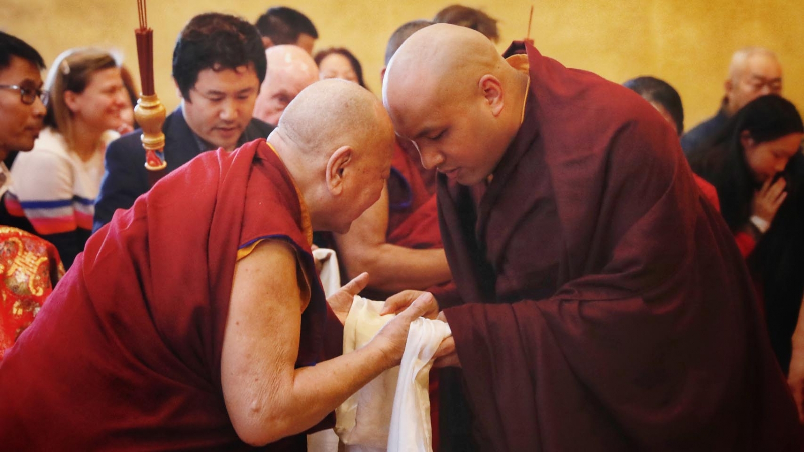 Karmapa with Khenpo Kathar
