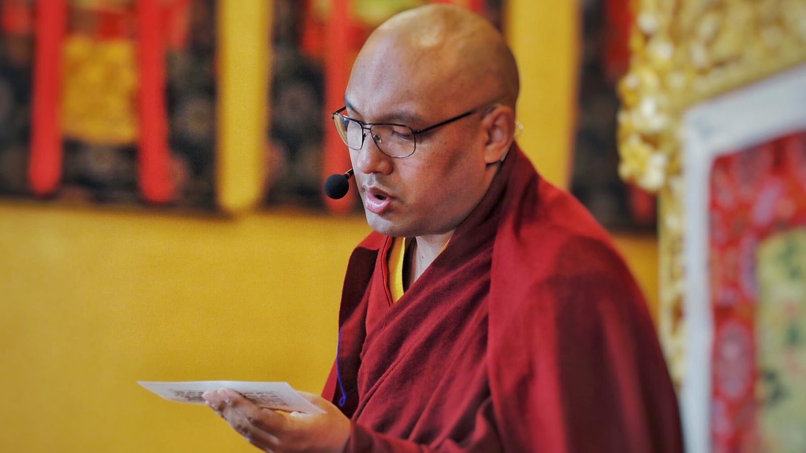 Karmapa doing Guru Rinpoche practice