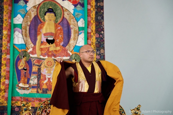 Karmapa and Buddha image