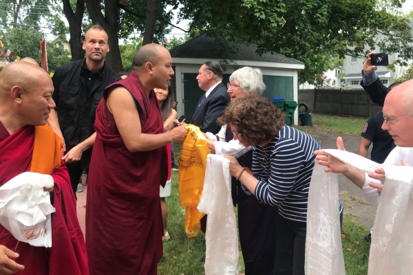 Karmapa at Kurukulle Center blessing